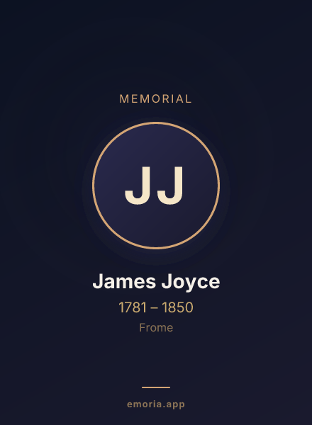 Memorial portrait of James Joyce