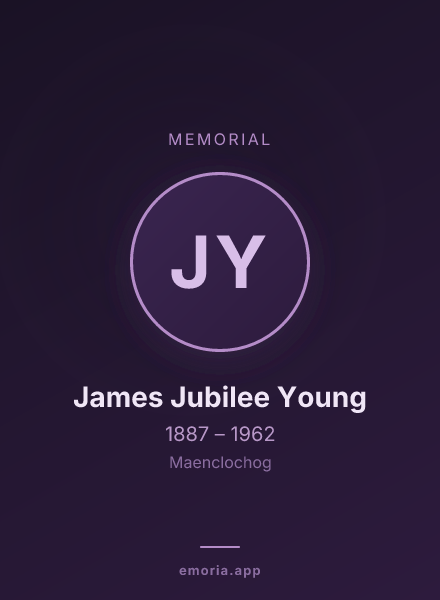Memorial portrait of James Jubilee Young