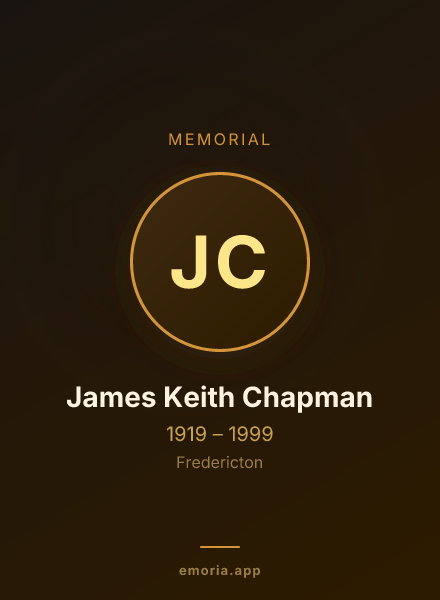 Memorial portrait of James Keith Chapman