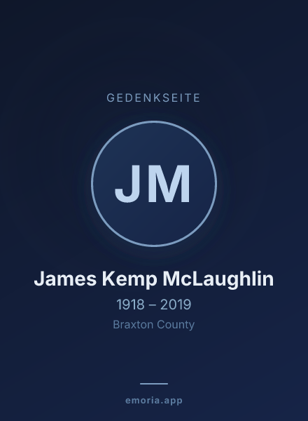 Gedenkportrait von James Kemp McLaughlin