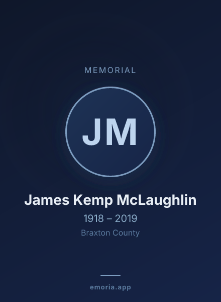 Memorial portrait of James Kemp McLaughlin