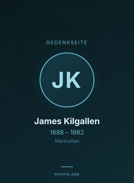Gedenkportrait von James Kilgallen