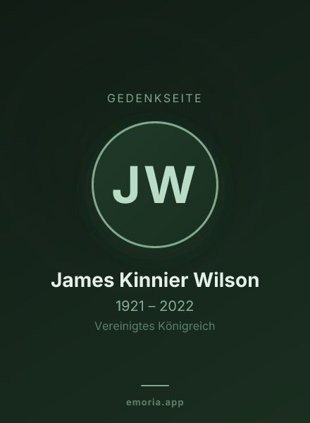Gedenkportrait von James Kinnier Wilson