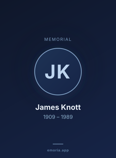 Memorial portrait of James Knott