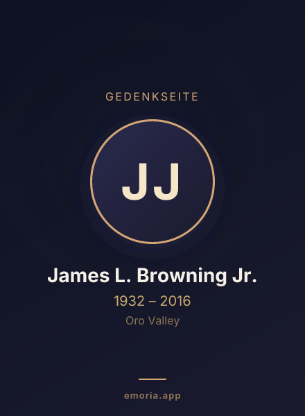 Gedenkportrait von James L. Browning Jr.