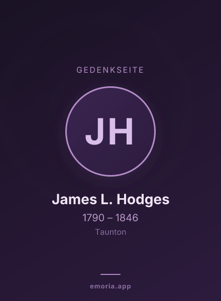 Gedenkportrait von James L. Hodges