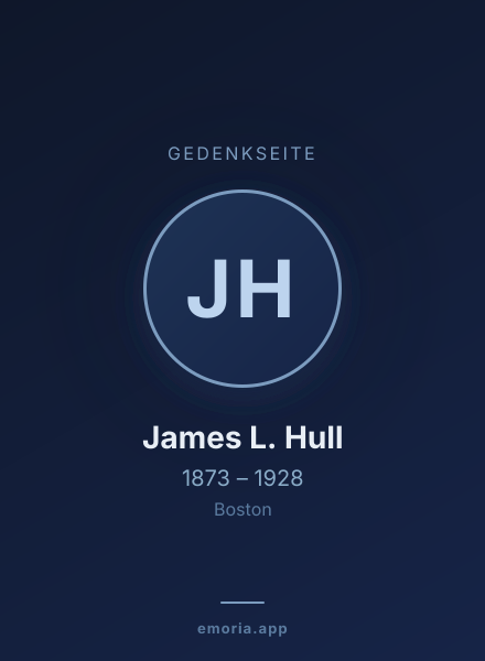 Gedenkportrait von James L. Hull