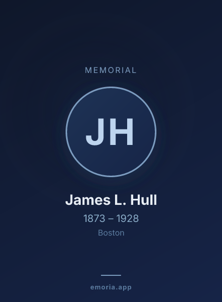 Memorial portrait of James L. Hull