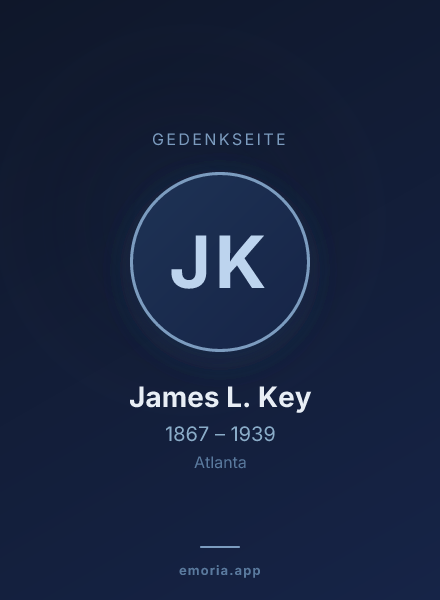 Gedenkportrait von James L. Key