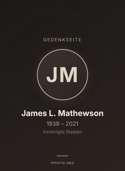 Gedenkportrait von James L. Mathewson
