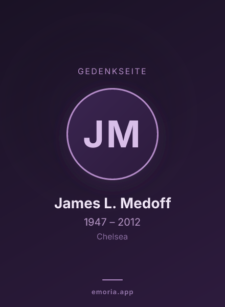 Gedenkportrait von James L. Medoff