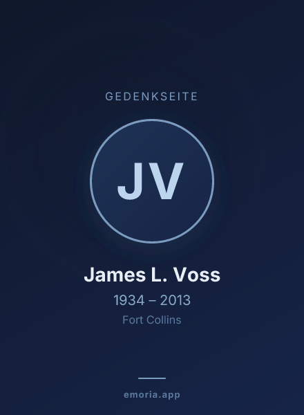 Gedenkportrait von James L. Voss