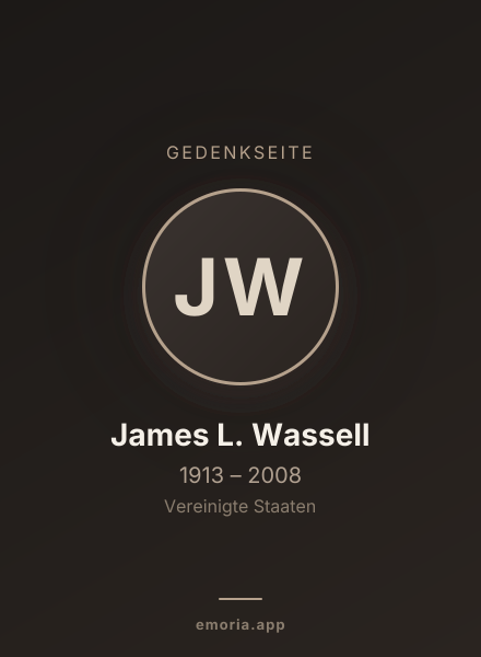 Gedenkportrait von James L. Wassell