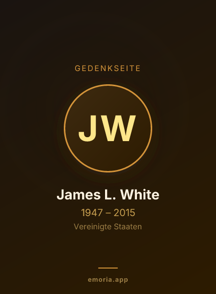 Gedenkportrait von James L. White