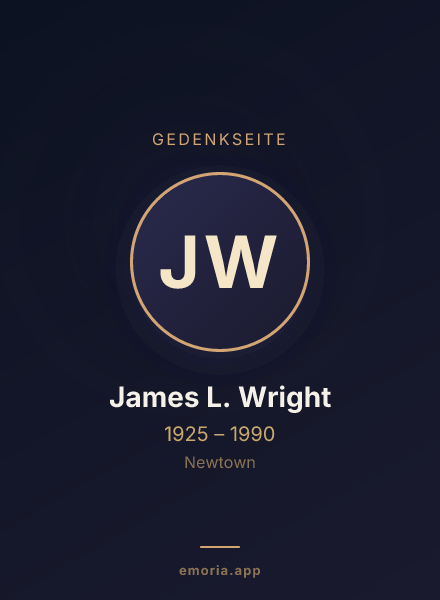 Gedenkportrait von James L. Wright