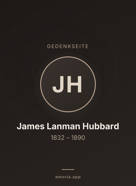 Gedenkportrait von James Lanman Hubbard