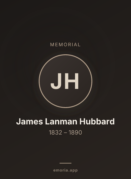 Memorial portrait of James Lanman Hubbard