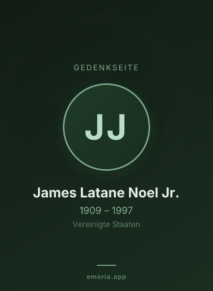 Gedenkportrait von James Latane Noel Jr.