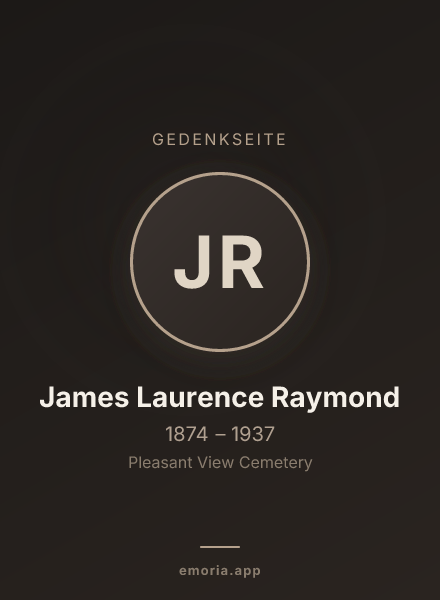 Gedenkportrait von James Laurence Raymond