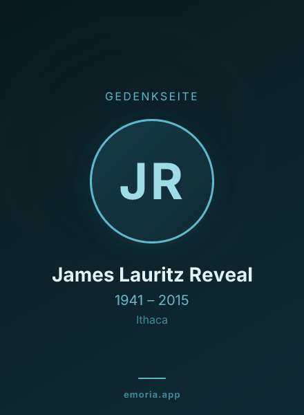 Gedenkportrait von James Lauritz Reveal