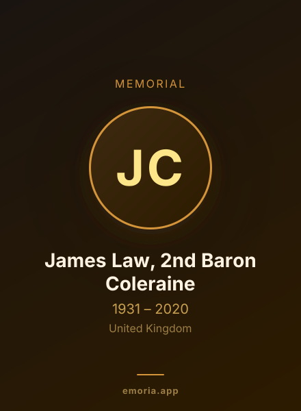 Memorial portrait of James Law, 2nd Baron Coleraine