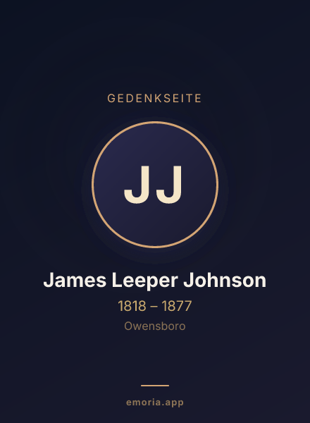 Gedenkportrait von James Leeper Johnson