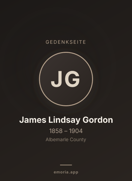 Gedenkportrait von James Lindsay Gordon