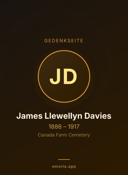 Gedenkportrait von James Llewellyn Davies