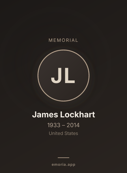 Memorial portrait of James Lockhart