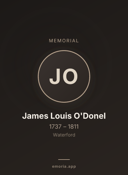 Memorial portrait of James Louis O'Donel