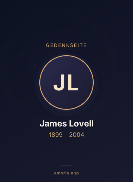 Gedenkportrait von James Lovell