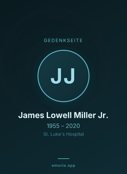 Gedenkportrait von James Lowell Miller Jr.