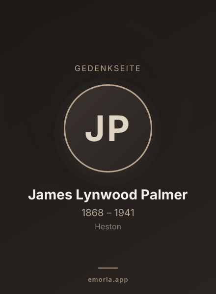 Gedenkportrait von James Lynwood Palmer