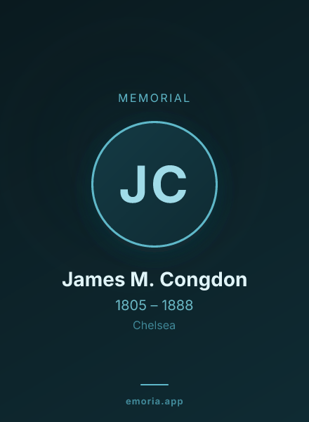 Memorial portrait of James M. Congdon