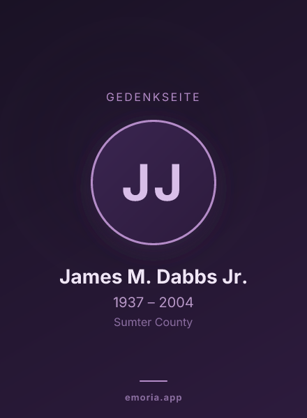 Gedenkportrait von James M. Dabbs Jr.