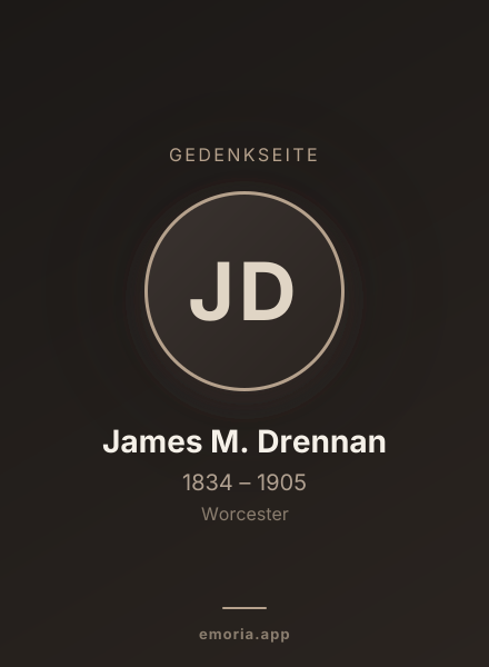 Gedenkportrait von James M. Drennan