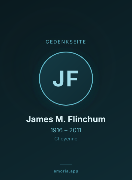 Gedenkportrait von James M. Flinchum