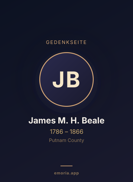 Gedenkportrait von James M. H. Beale