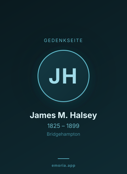 Gedenkportrait von James M. Halsey