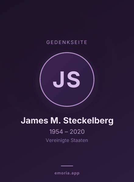 Gedenkportrait von James M. Steckelberg