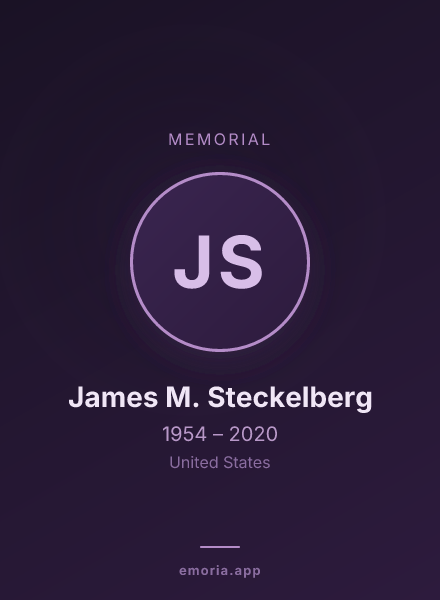 Memorial portrait of James M. Steckelberg