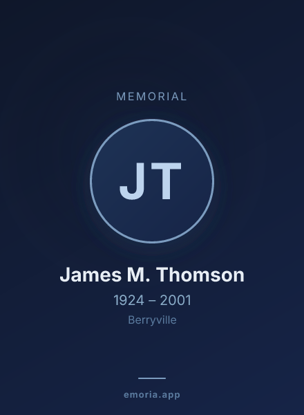 Memorial portrait of James M. Thomson