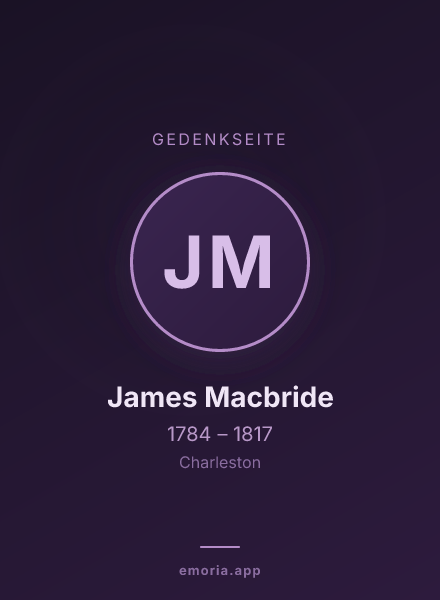 Gedenkportrait von James Macbride