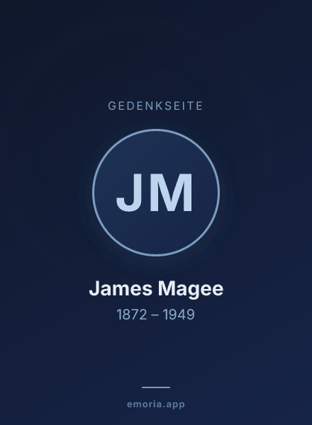 Gedenkportrait von James Magee