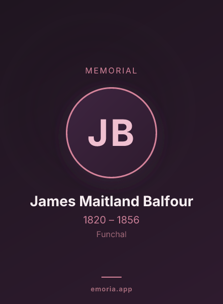 Memorial portrait of James Maitland Balfour