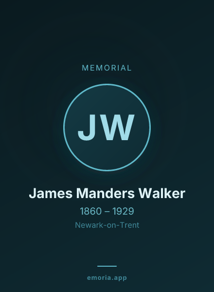 Memorial portrait of James Manders Walker