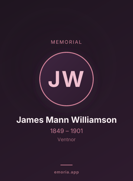 Memorial portrait of James Mann Williamson
