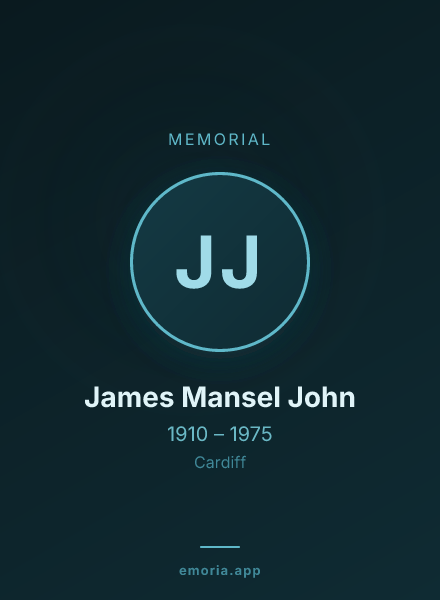Memorial portrait of James Mansel John