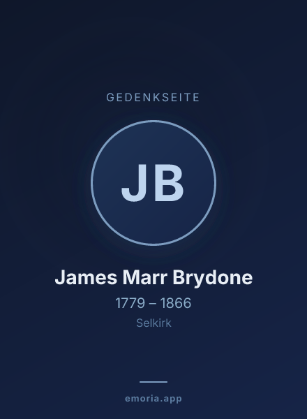 Gedenkportrait von James Marr Brydone