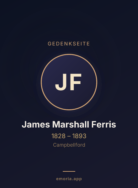 Gedenkportrait von James Marshall Ferris